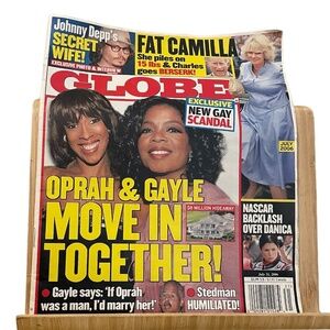 July 31, 2006 Globe Magazine Oprah Winfrey NASCAR Danica Patrick Prince Charles